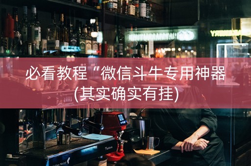 必看教程“微信斗牛专用神器(其实确实有挂)