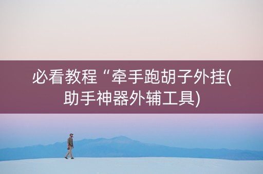 必看教程“牵手跑胡子外挂(助手神器外辅工具)