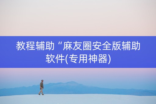 教程辅助“麻友圈安全版辅助软件(专用神器)