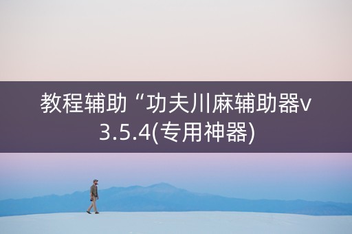 教程辅助“功夫川麻辅助器v3.5.4(专用神器)