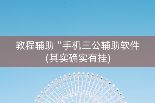 教程辅助“手机三公辅助软件(其实确实有挂)