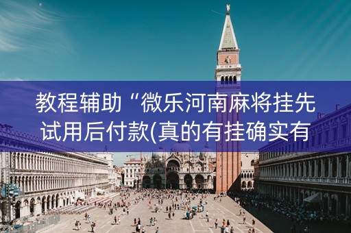 教程辅助“微乐河南麻将挂先试用后付款(真的有挂确实有挂)