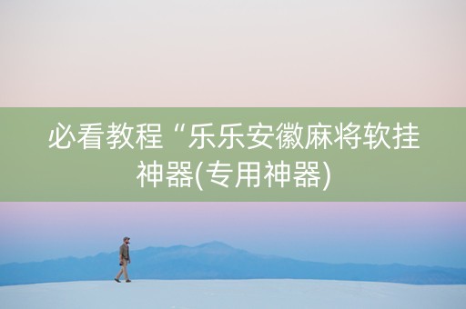 必看教程“乐乐安徽麻将软挂神器(专用神器)