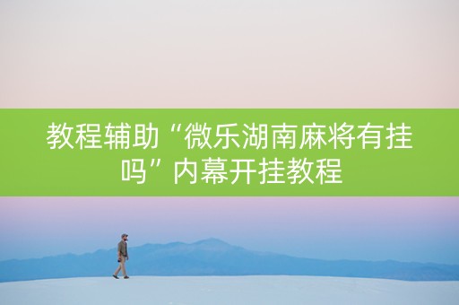 教程辅助“微乐湖南麻将有挂吗”内幕开挂教程