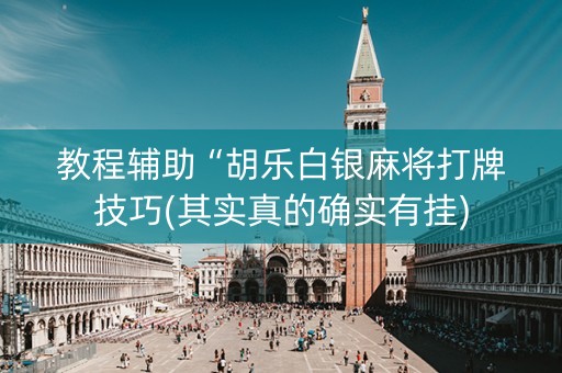 教程辅助“胡乐白银麻将打牌技巧(其实真的确实有挂)