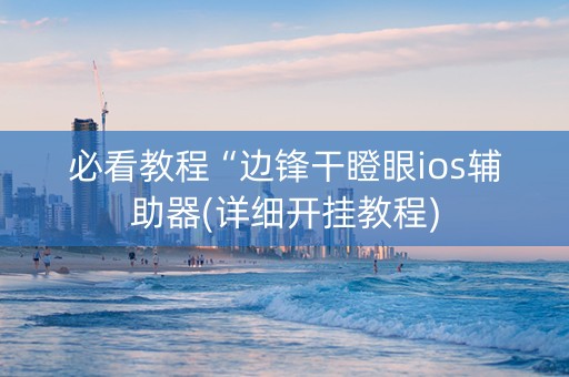 必看教程“边锋干瞪眼ios辅助器(详细开挂教程)