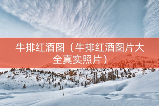 牛排红酒图（牛排红酒图片大全真实照片）