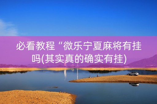 必看教程“微乐宁夏麻将有挂吗(其实真的确实有挂)