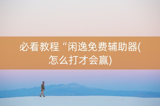 必看教程“闲逸免费辅助器(怎么打才会赢)