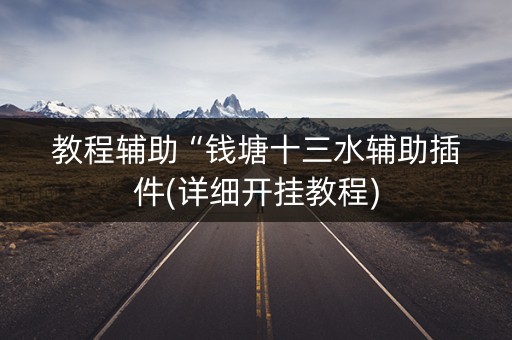 教程辅助“钱塘十三水辅助插件(详细开挂教程)