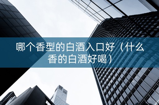 哪个香型的白酒入口好（什么香的白酒好喝）