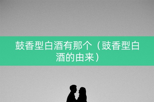 鼓香型白酒有那个（豉香型白酒的由来）