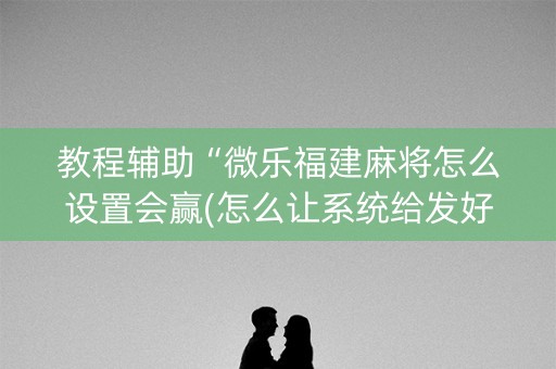 教程辅助“微乐福建麻将怎么设置会赢(怎么让系统给发好牌)