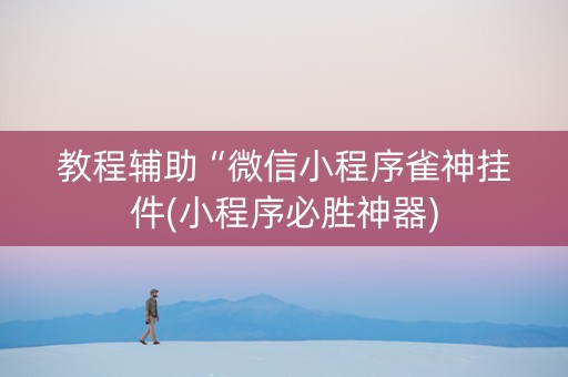 教程辅助“微信小程序雀神挂件(小程序必胜神器)