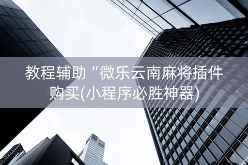 教程辅助“微乐云南麻将插件购买(小程序必胜神器)