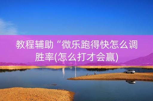教程辅助“微乐跑得快怎么调胜率(怎么打才会赢)