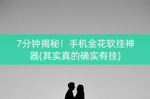 7分钟揭秘！手机金花软挂神器(其实真的确实有挂)