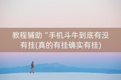 教程辅助“手机斗牛到底有没有挂(真的有挂确实有挂)