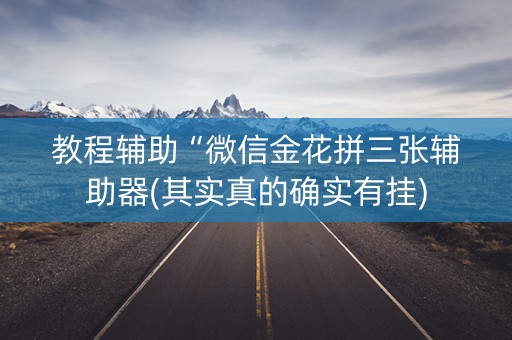 教程辅助“微信金花拼三张辅助器(其实真的确实有挂)