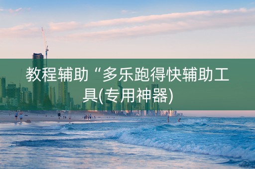 教程辅助“多乐跑得快辅助工具(专用神器)
