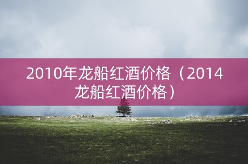 2010年龙船红酒价格（2014龙船红酒价格）