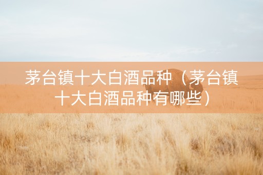 茅台镇十大白酒品种（茅台镇十大白酒品种有哪些）