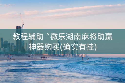 教程辅助“微乐湖南麻将助赢神器购买(确实有挂)