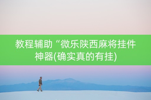 教程辅助“微乐陕西麻将挂件神器(确实真的有挂)