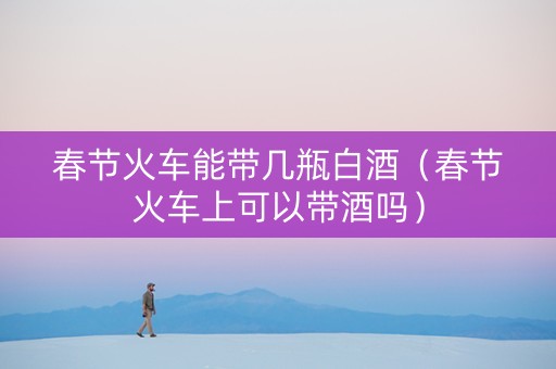 春节火车能带几瓶白酒（春节火车上可以带酒吗）