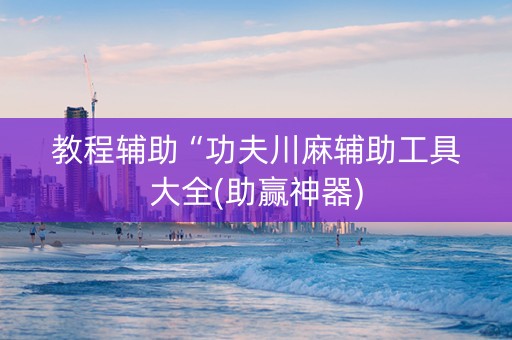 教程辅助“功夫川麻辅助工具大全(助赢神器)