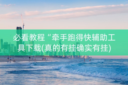 必看教程“牵手跑得快辅助工具下载(真的有挂确实有挂)