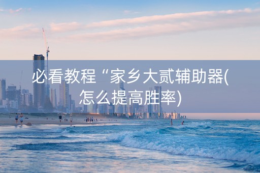 必看教程“家乡大贰辅助器(怎么提高胜率)