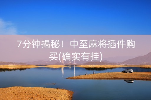 7分钟揭秘！中至麻将插件购买(确实有挂)