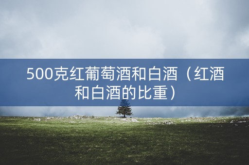 500克红葡萄酒和白酒（红酒和白酒的比重）