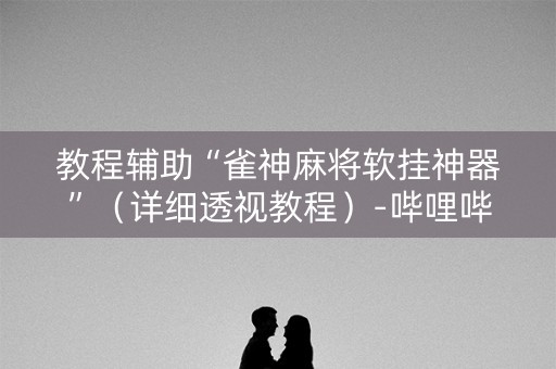 教程辅助“雀神麻将软挂神器”（详细透视教程）-哔哩哔哩