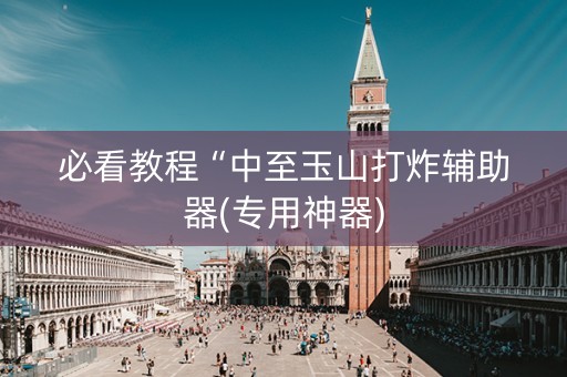 必看教程“中至玉山打炸辅助器(专用神器)