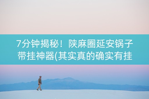 7分钟揭秘！陕麻圈延安锅子带挂神器(其实真的确实有挂)