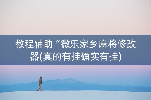 教程辅助“微乐家乡麻将修改器(真的有挂确实有挂)