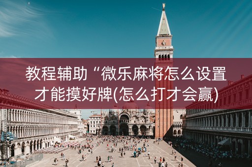 教程辅助“微乐麻将怎么设置才能摸好牌(怎么打才会赢)