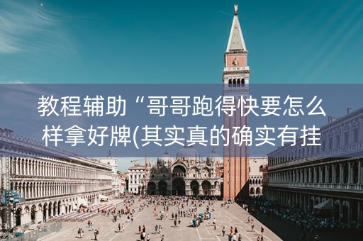 教程辅助“哥哥跑得快要怎么样拿好牌(其实真的确实有挂)