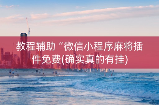 教程辅助“微信小程序麻将插件免费(确实真的有挂)