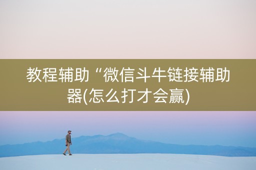 教程辅助“微信斗牛链接辅助器(怎么打才会赢)