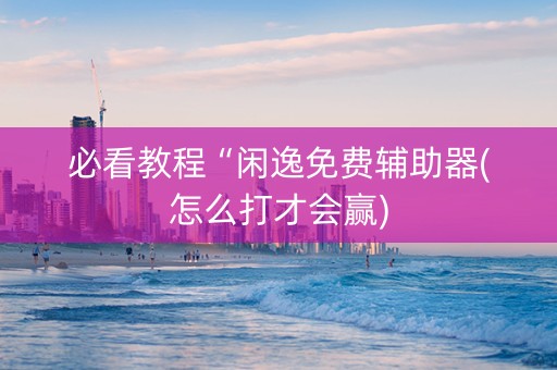必看教程“闲逸免费辅助器(怎么打才会赢)