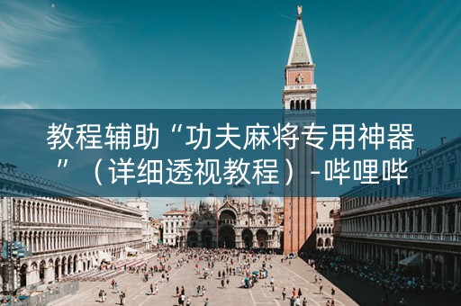 教程辅助“功夫麻将专用神器”（详细透视教程）-哔哩哔哩