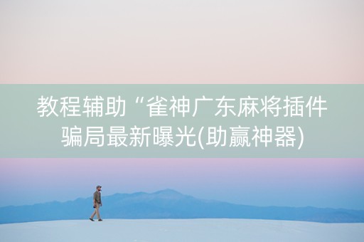 教程辅助“雀神广东麻将插件骗局最新曝光(助赢神器)