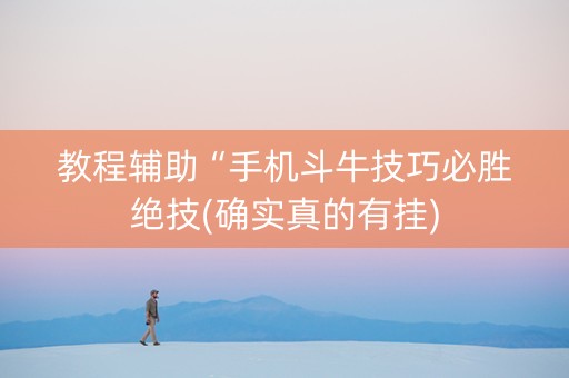 教程辅助“手机斗牛技巧必胜绝技(确实真的有挂)