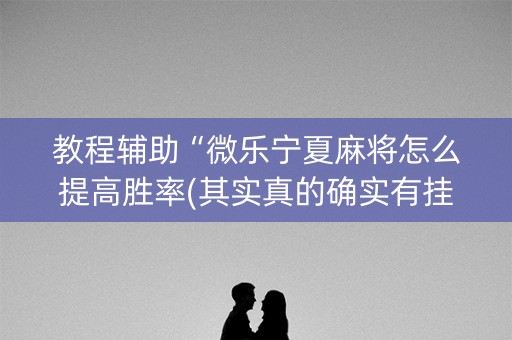 教程辅助“微乐宁夏麻将怎么提高胜率(其实真的确实有挂)