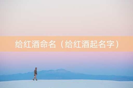 给红酒命名（给红酒起名字）
