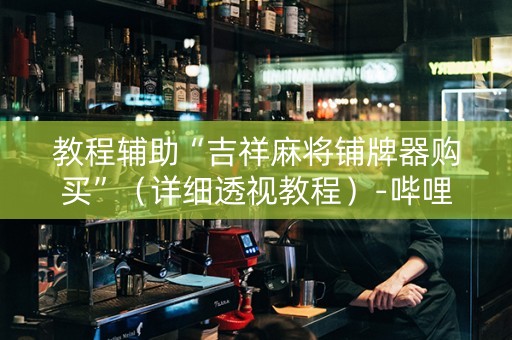 教程辅助“吉祥麻将铺牌器购买”（详细透视教程）-哔哩哔哩