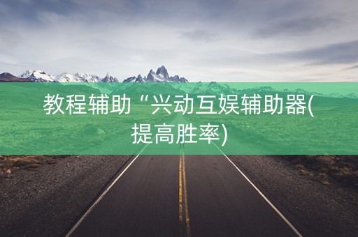 教程辅助“兴动互娱辅助器(提高胜率)